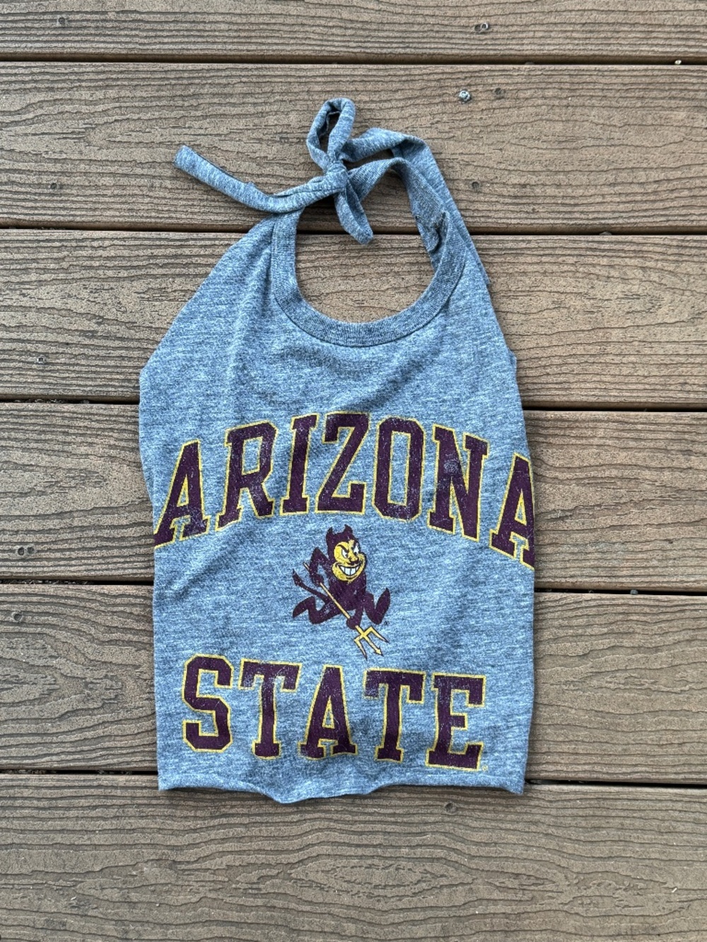 Arizona State  Vintage halter top charcoal one size